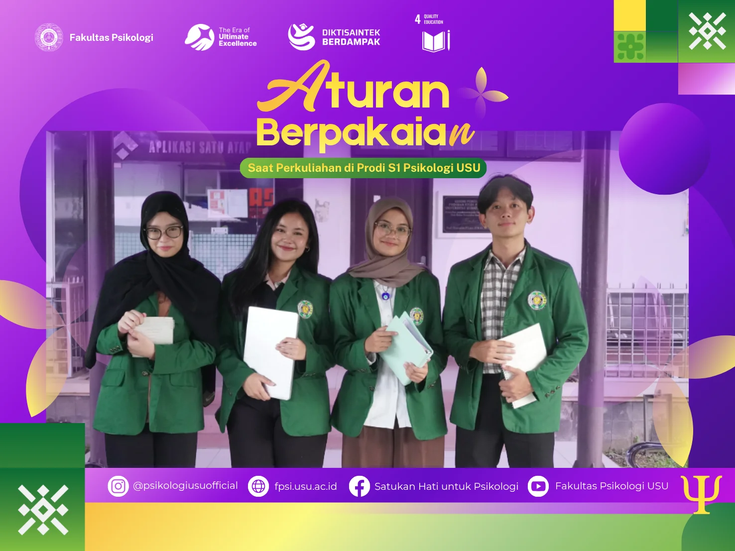 Mari Patuhi Aturan Berpakaian, Ciptakan Lingkungan Akademik yang Nyaman dan Wujudkan Pendidikan Berkualitas melalui SDGs 4